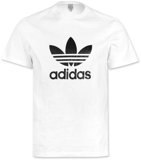 adidas trefoil shirt weiß